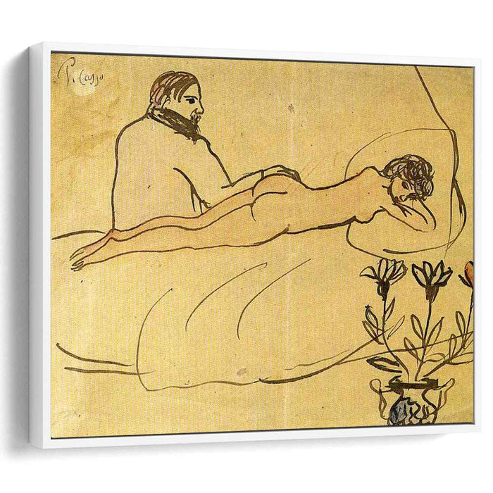 Nude with Picasso by her feet (1903) by Pablo Picasso