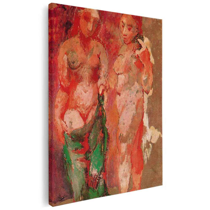 Nude woman naked face and nude woman profile (1906) by Pablo Picasso