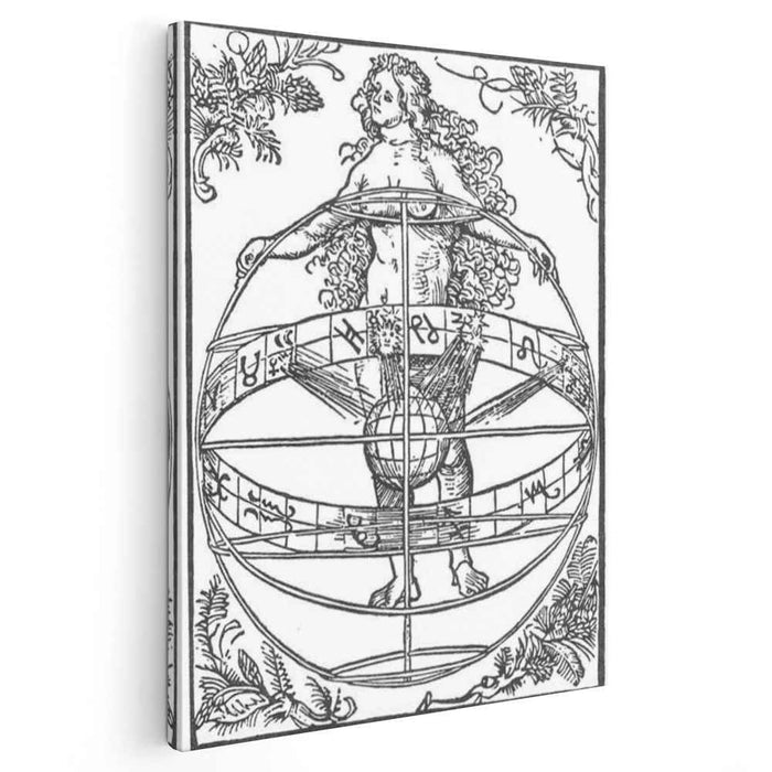 Nude Woman with the Zodiac (1502) by Albrecht Durer