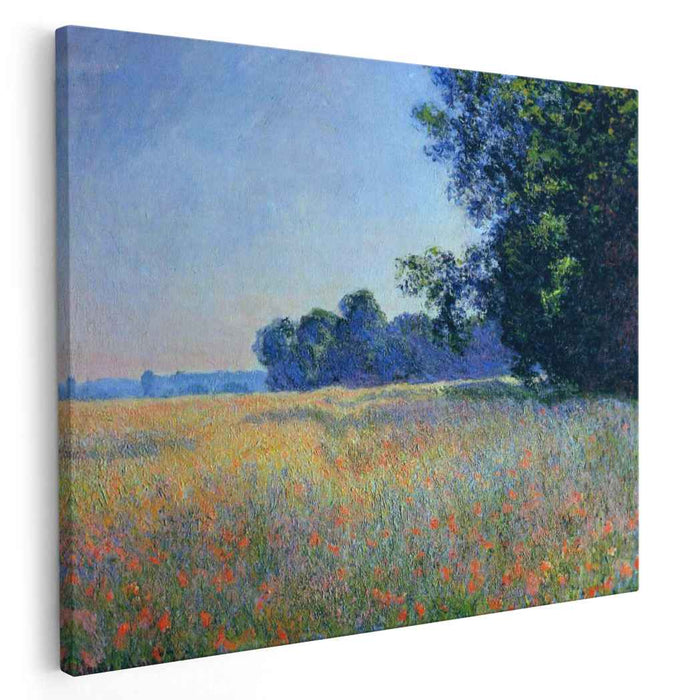 Oat and Poppy Field, Giverny by Claude Monet