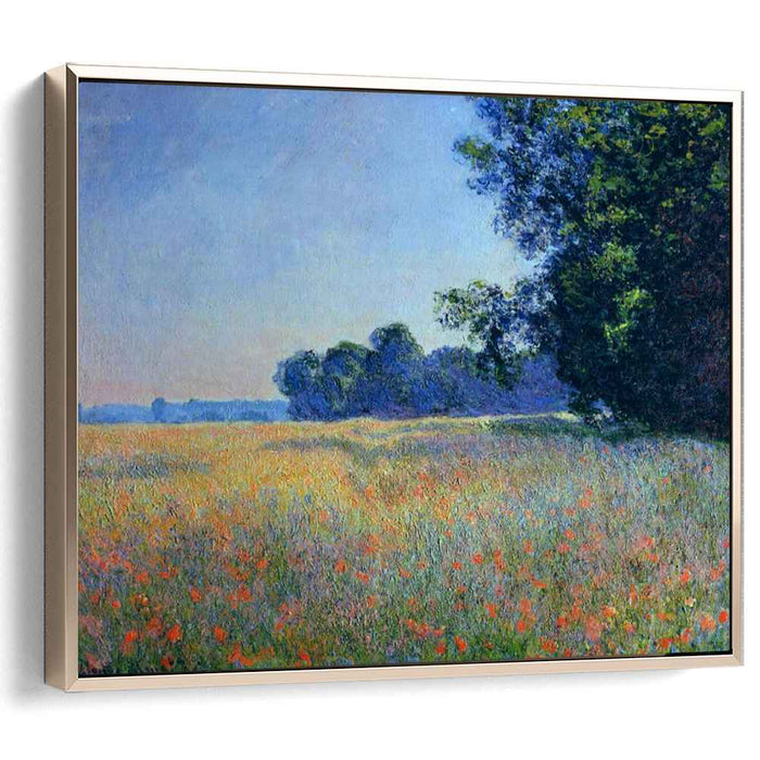Oat and Poppy Field, Giverny by Claude Monet