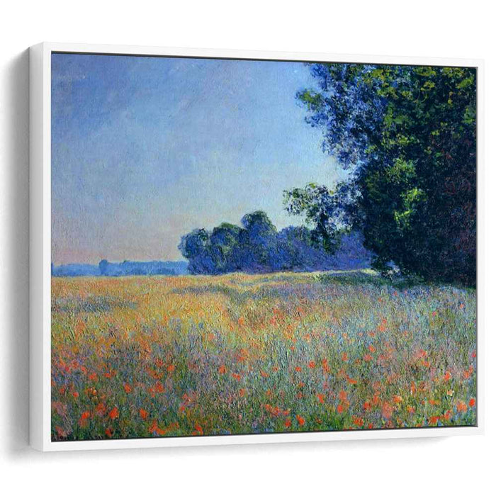 Oat and Poppy Field, Giverny by Claude Monet