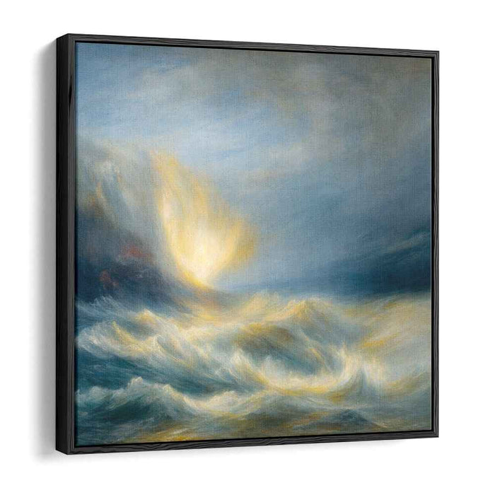 Love's Tide: Romantic Oceanic Canvas Art Print