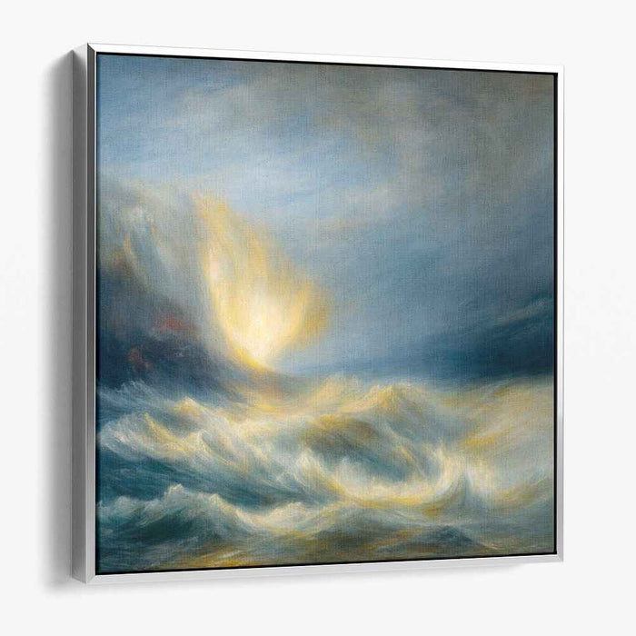 Love's Tide: Romantic Oceanic Canvas Art Print