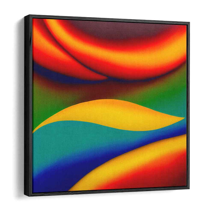 Colorful Abstraction Medley: Abstract Expressionist Color Symphony Canvas Art Print