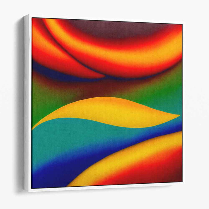 Colorful Abstraction Medley: Abstract Expressionist Color Symphony Canvas Art Print