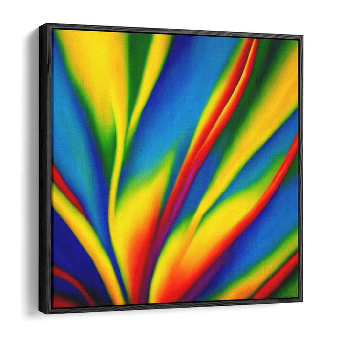 Colorful Energy Burst Painting: Vibrant Abstract Expressionist Canvas Art Print