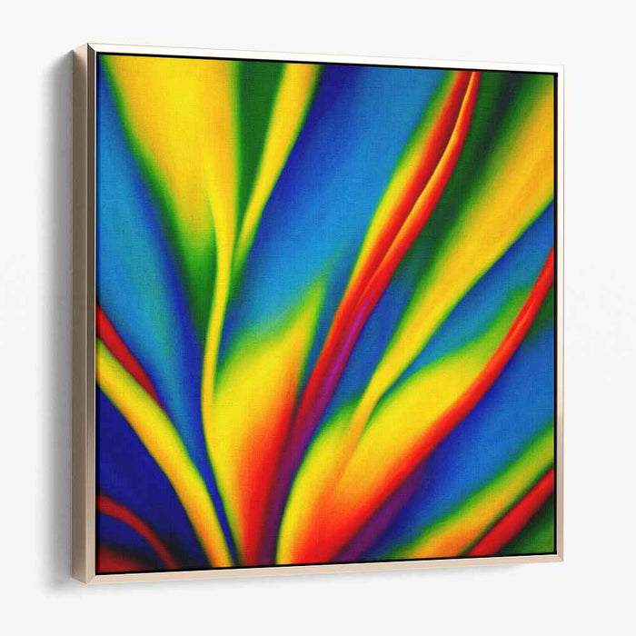 Colorful Energy Burst Painting: Vibrant Abstract Expressionist Canvas Art Print