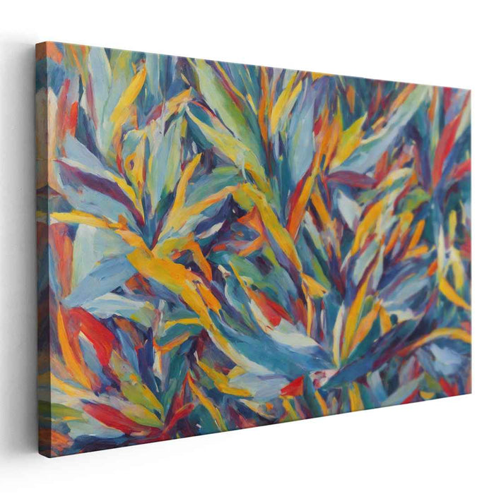 Dreamscape Dabs: Abstract Impressionist Canvas Art Print
