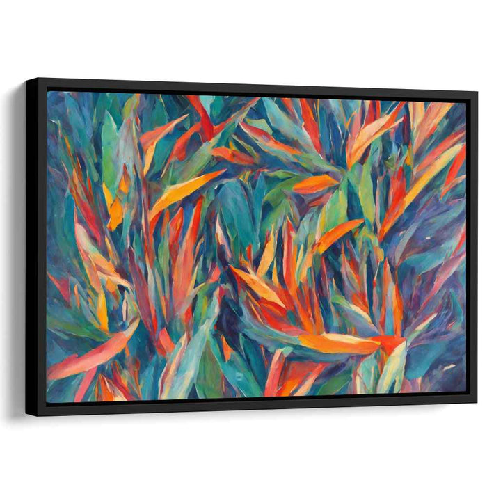 Verdant Palette Symphony: Lush Expressionist Foliage Art