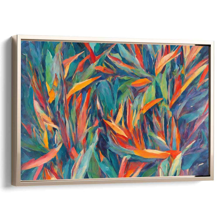 Verdant Palette Symphony: Lush Expressionist Foliage Art