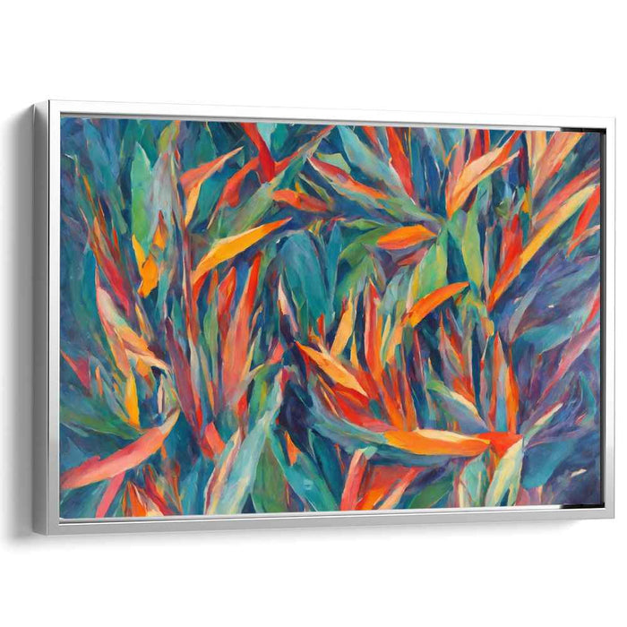 Verdant Palette Symphony: Lush Expressionist Foliage Art