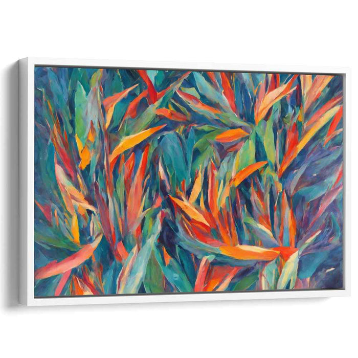 Verdant Palette Symphony: Lush Expressionist Foliage Art