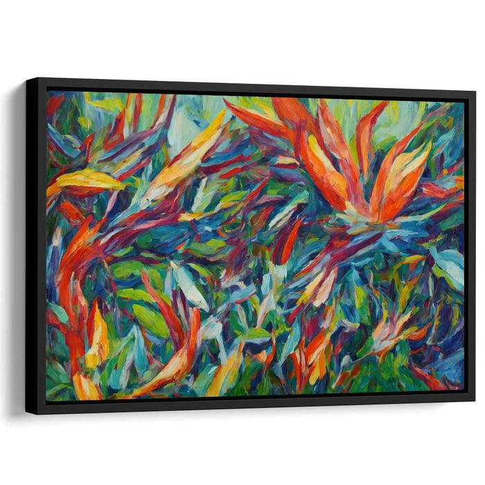 Blooming Splendor: Lush Floral Explosion Canvas Art Print