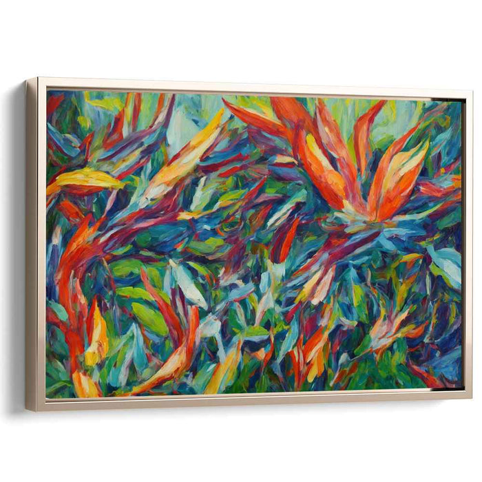 Blooming Splendor: Lush Floral Explosion Canvas Art Print