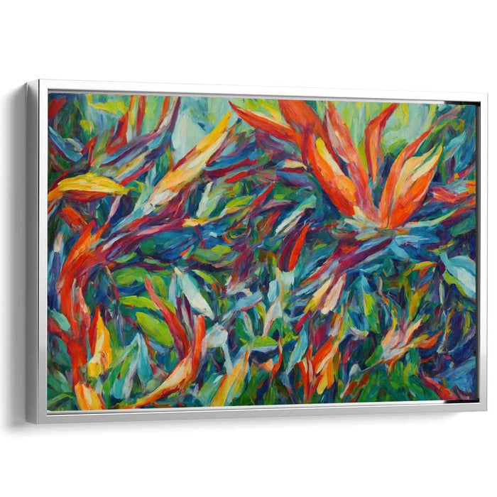 Blooming Splendor: Lush Floral Explosion Canvas Art Print
