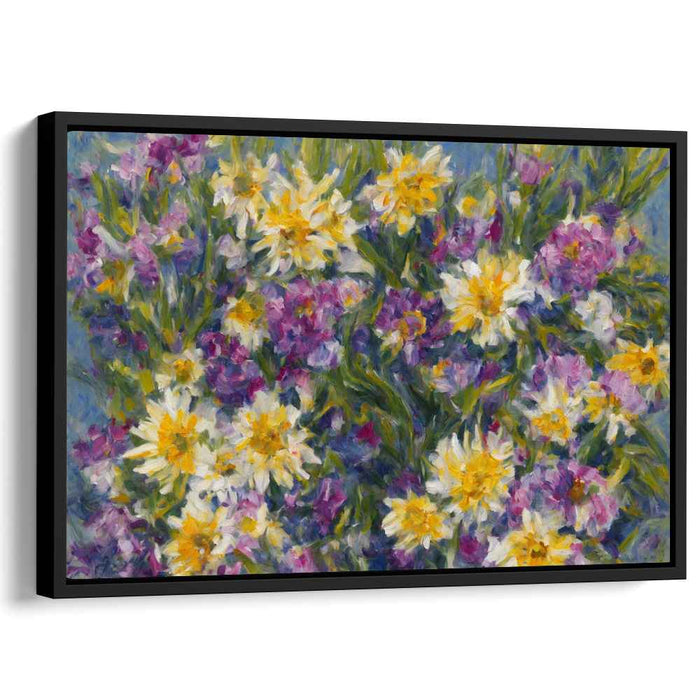 Floral Echoes: Impressionist Blossoms Canvas Art