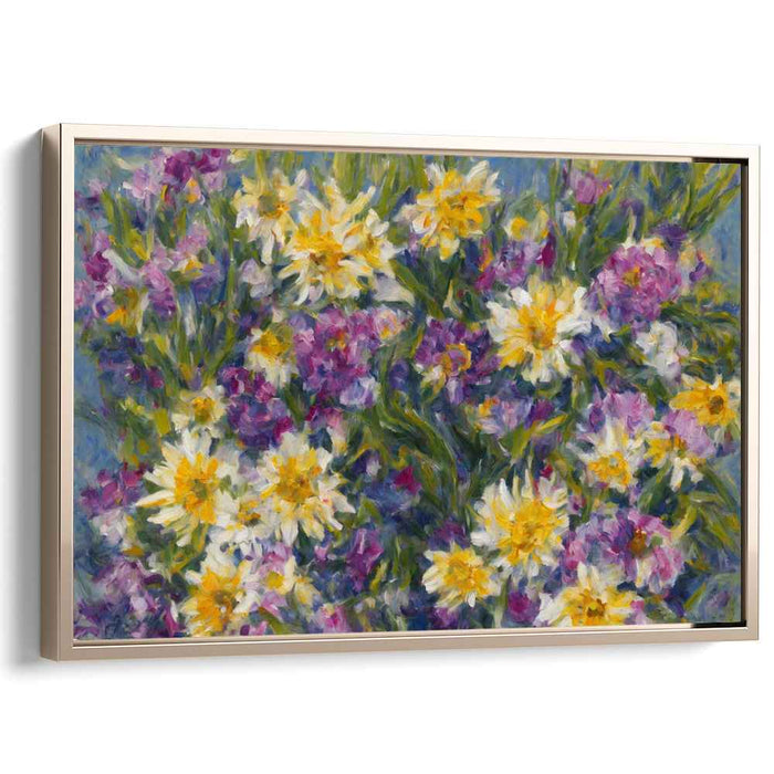 Floral Echoes: Impressionist Blossoms Canvas Art