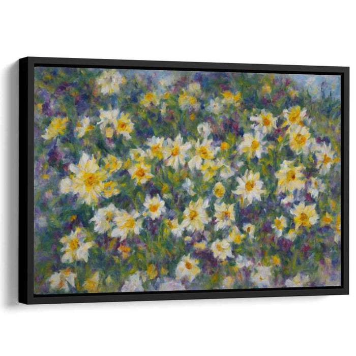 Canvas Garden Symphony: Impressionist Garden Canvas Art Print