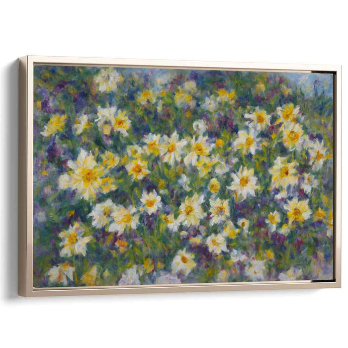 Canvas Garden Symphony: Impressionist Garden Canvas Art Print