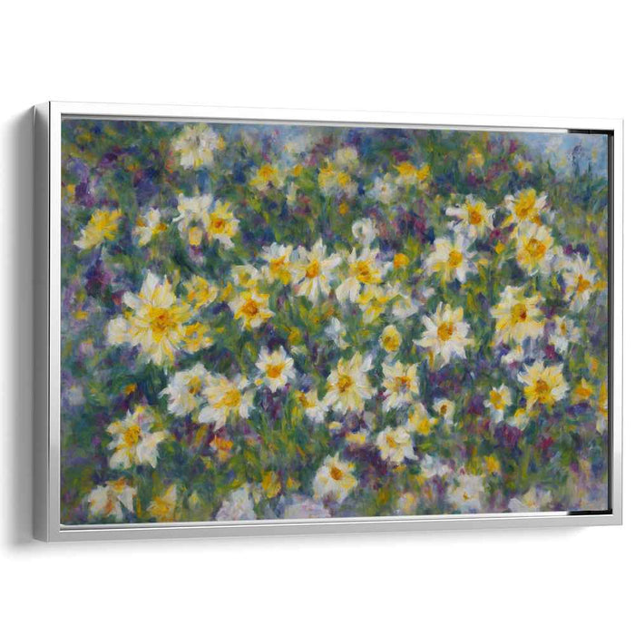 Canvas Garden Symphony: Impressionist Garden Canvas Art Print