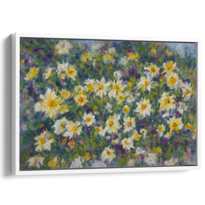 Canvas Garden Symphony: Impressionist Garden Canvas Art Print