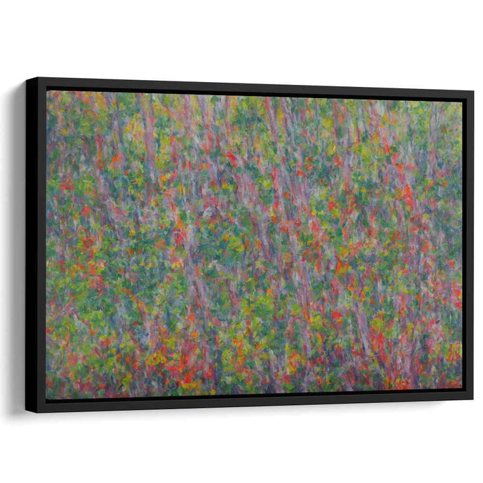 Dappled Spectrum Serenade: Vibrant Pointillist Canvas Art