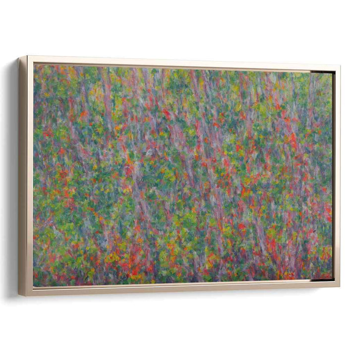 Dappled Spectrum Serenade: Vibrant Pointillist Canvas Art