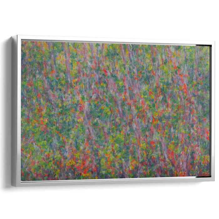 Dappled Spectrum Serenade: Vibrant Pointillist Canvas Art