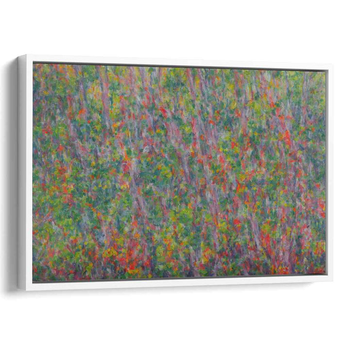 Dappled Spectrum Serenade: Vibrant Pointillist Canvas Art