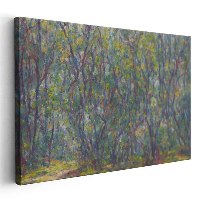Whispers Through Trees: Impressionist Forest Canvas Art