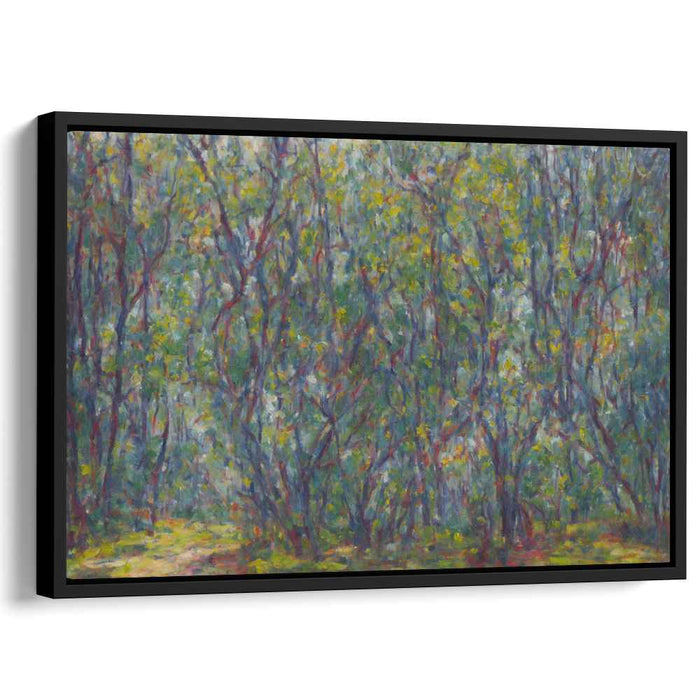 Whispers Through Trees: Impressionist Forest Canvas Art