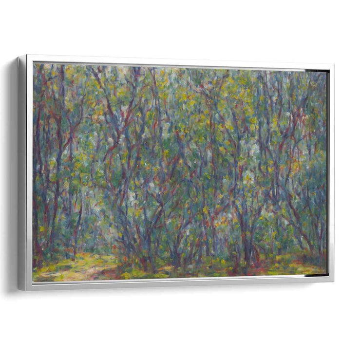 Whispers Through Trees: Impressionist Forest Canvas Art