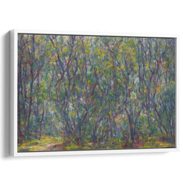 Whispers Through Trees: Impressionist Forest Canvas Art