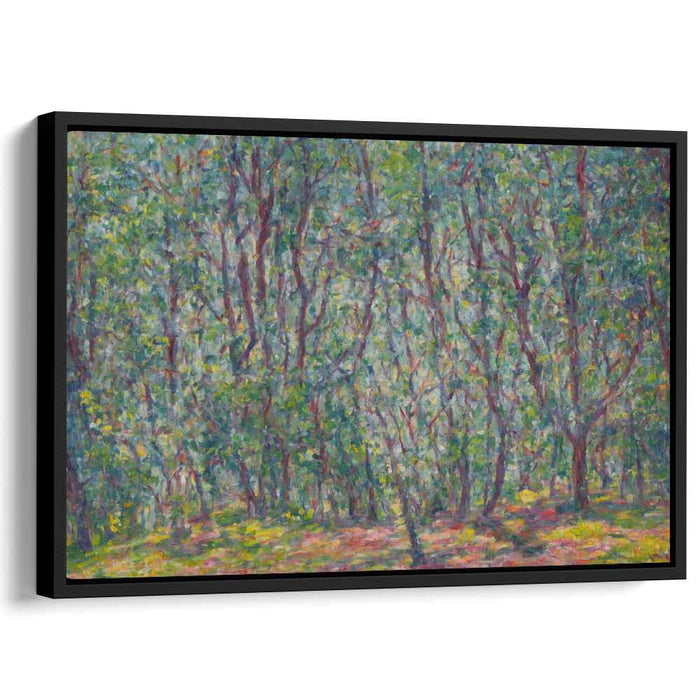 Enchanted Woodland Haven: Serene Impressionist Forest Canvas Art