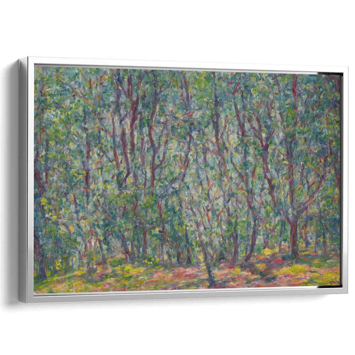 Enchanted Woodland Haven: Serene Impressionist Forest Canvas Art