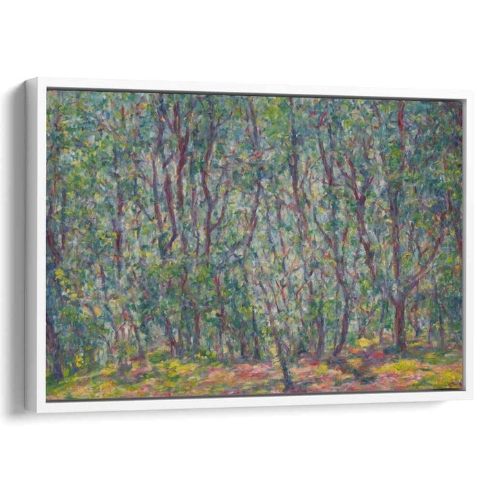 Enchanted Woodland Haven: Serene Impressionist Forest Canvas Art