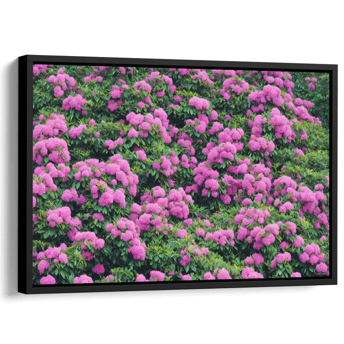 Soft Petal Impressions: Realistic Pink Hydrangeas Canvas Art Print
