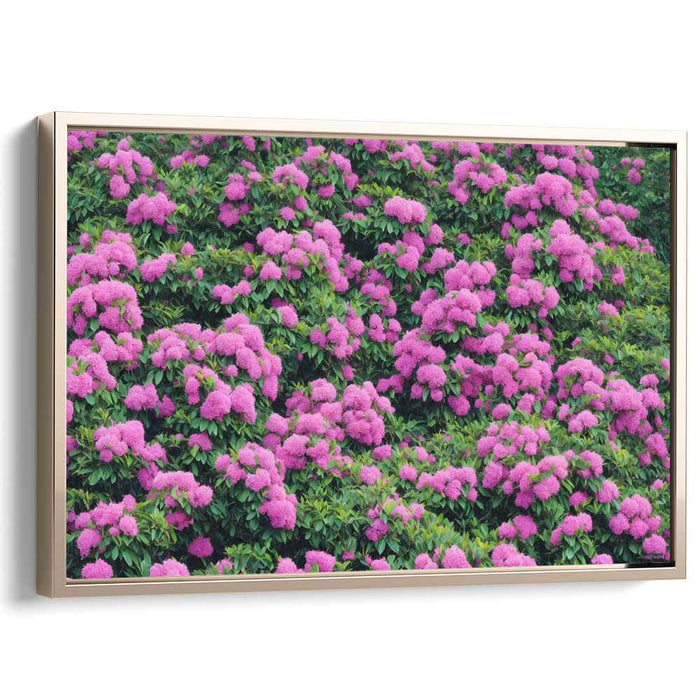 Soft Petal Impressions: Realistic Pink Hydrangeas Canvas Art Print