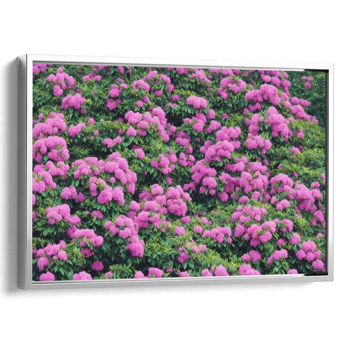 Soft Petal Impressions: Realistic Pink Hydrangeas Canvas Art Print
