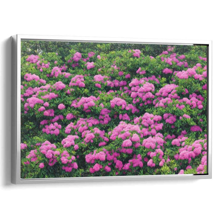 Floral Symphony II: Lush Pink Floral Garden Canvas Art Print