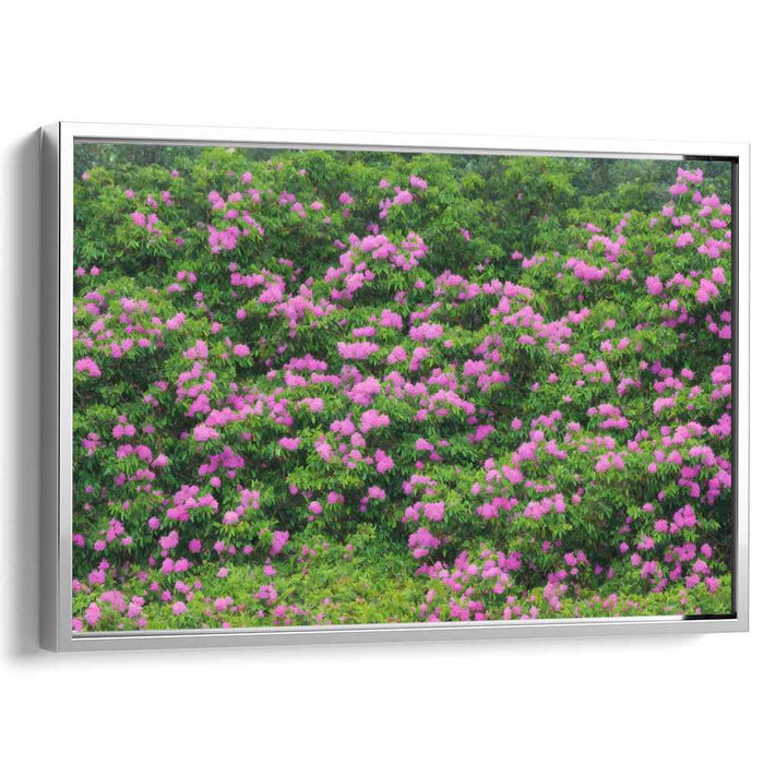 Garden Tapestry: Vibrant Floral Landscape Canvas Art