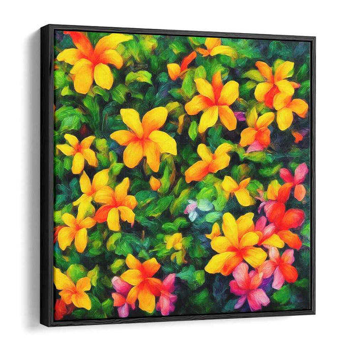 Palette Petals: Impressionist-Inspired Vibrant Floral Canvas Art