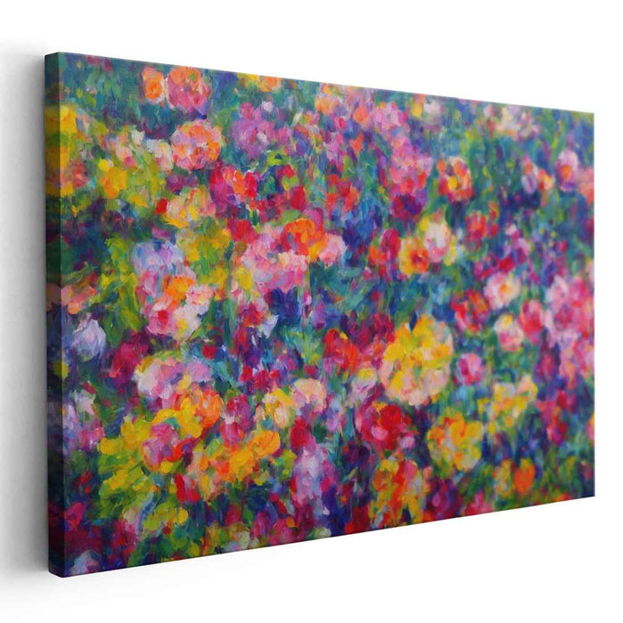 Impressionist Garden Visions: Vibrant Impressionist Garden Canvas Art