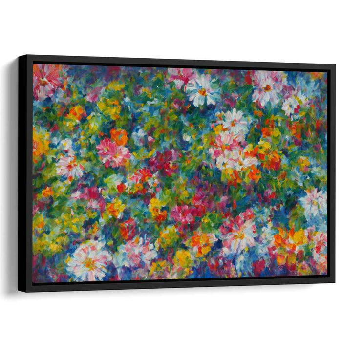 Bouquet Blushes on Canvas: Vibrant Impressionist Floral Canvas Art Print