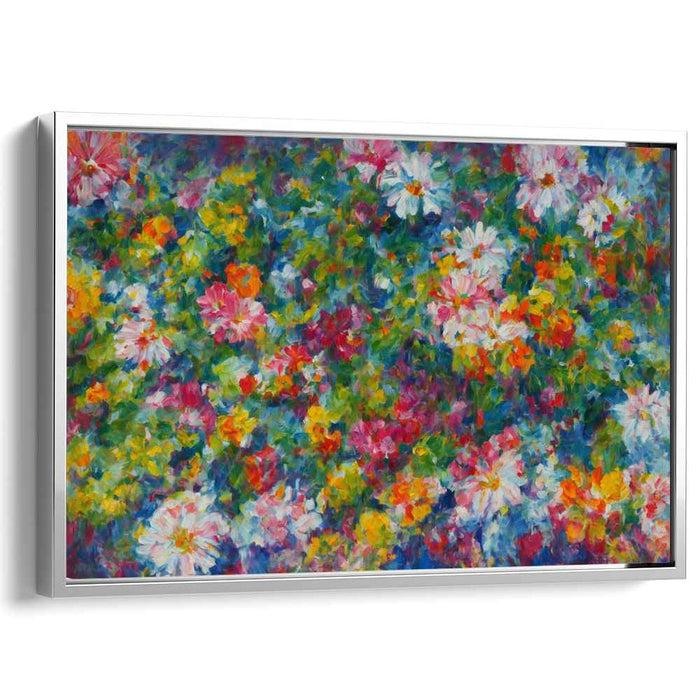 Bouquet Blushes on Canvas: Vibrant Impressionist Floral Canvas Art Print