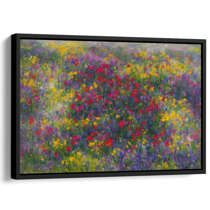 Blooms in Melody Dance: Impressionist Floral Symphony Canvas Art Print