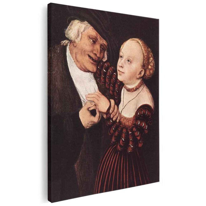 Old Man and Young Woman (1540) by Lucas Cranach the Elder