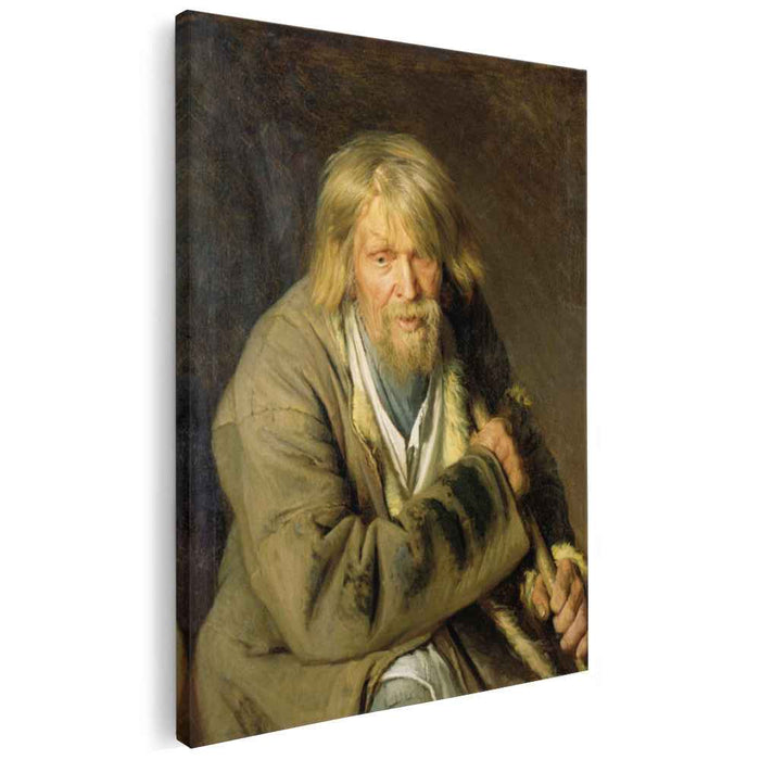 Old Man with a Crutch (1872) by Ivan Kramskoy