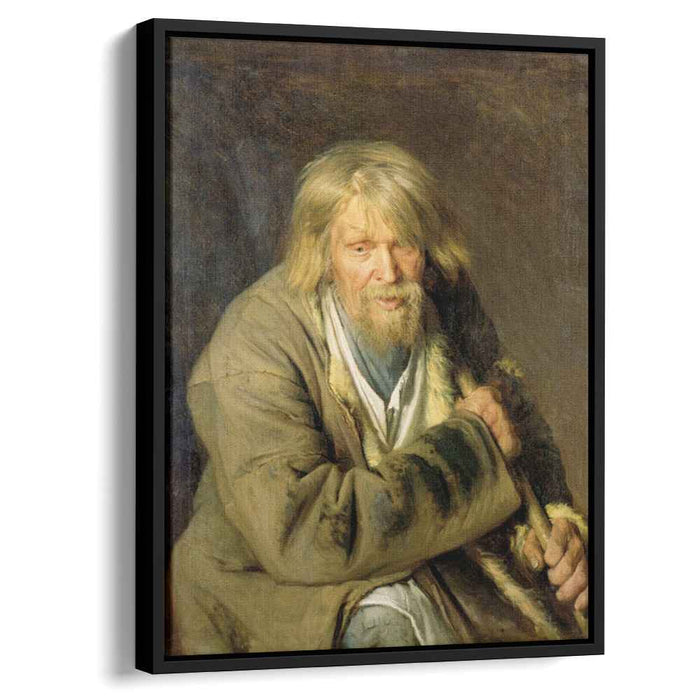 Old Man with a Crutch (1872) by Ivan Kramskoy